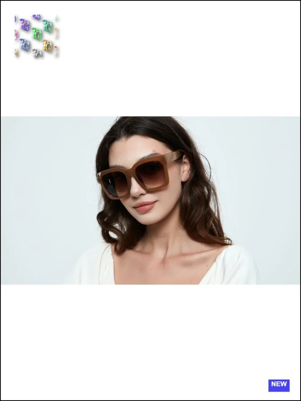 Oversized Square Sunglasses for Women XL UV400 Protection Plastic Frame